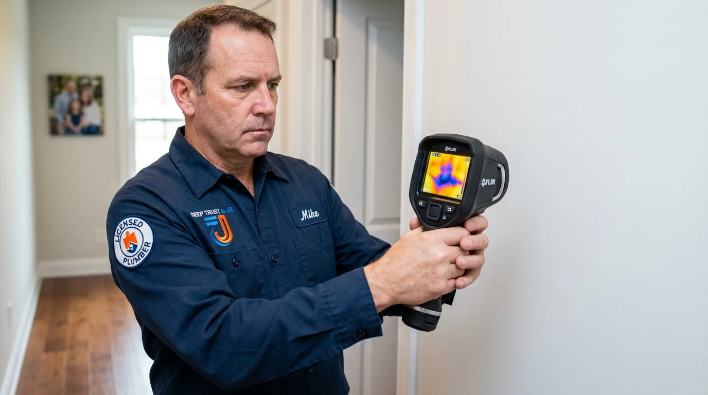 Thermal imaging leak detection by Johns Plumbing LLC in Columbus